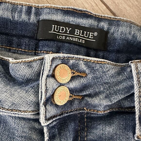 Judy Blue High Waist Double Button Bootcut Denim Jeans 88140 Size 16W - Picture 5 of 9